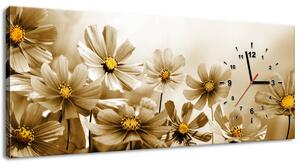 Obraz s hodinami Kvetnatá krása Rozmery: 40 x 40 cm
