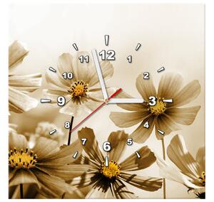 Obraz s hodinami Kvetnatá krása Rozmery: 60 x 40 cm