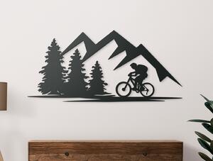Drevko Obraz na stenu Cyklista v prírode