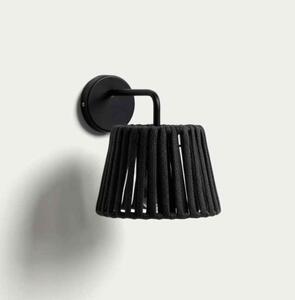 ALDETA záhradná nastenná lampa Čierna
