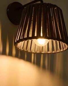 ALDETA záhradná nastenná lampa Čierna