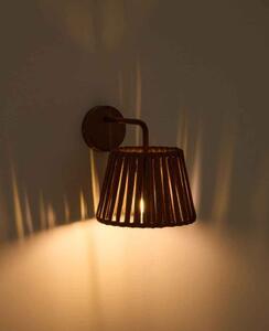 ALDETA záhradná nastenná lampa Hnedá