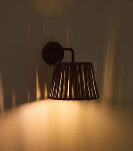 ALDETA záhradná nastenná lampa Čierna
