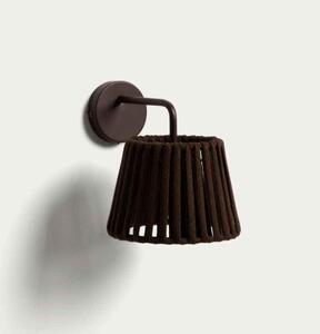 ALDETA záhradná nastenná lampa Hnedá