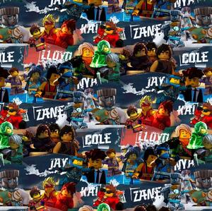 Metráž Teplákovina digital - Ninjago 3