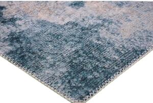 Modro-krémový prateľný koberec 180x120 cm - Vitaus