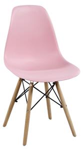 Moderná stolička MODENA II, buk/ružová