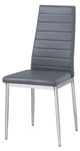 Jedálenská stolička HRON 4, šedá/chróm