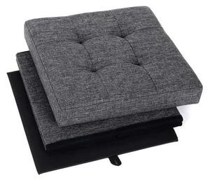 Dekorstudio Skladacia taburetka s úložným priestorom LSF27Z 38x38x38 cm – tmavosivá