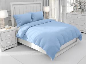 Biante Bavlnené jednofarebné posteľné obliečky Moni MO-045 Nebeská modrá Predĺžené 140x220 a 70x90 cm