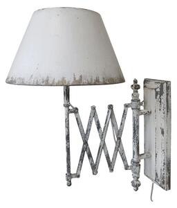 Krémová antik nástenná lampa s patinou Lamp - 38*63*56 cm/ E27/ 60W - Chic Antique