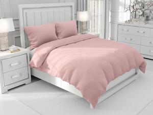 Biante Bavlnené jednofarebné posteľné obliečky Moni MO-048 Púdrovo ružové Predĺžené 140x220 a 70x90 cm