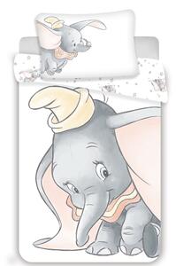 Jerry Fabrics Obliečky do postieľky 100x135 + 40x60 cm - Dumbo "Grey"