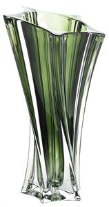 KRIŠTÁĽOVÁ VÁZA BOHEMIA YOKO GREEN 330MM