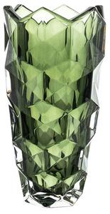 KRIŠTÁĽOVÁ VÁZA BOHEMIA LUNAR SMOKEY GREEN 280MM