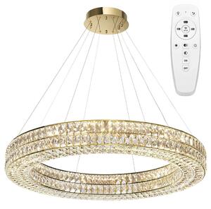 Toolight Toolight, LED stropné svietidlo 80cm + diaľkový ovládač, APP1569-CP, zlatá, OSW-06988