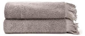 Sivé/hnedé bavlnené uteráky v súprave 2 ks 50x90 cm – Selection