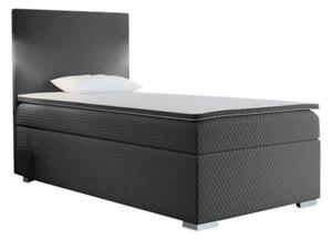 Čalúnená posteľ boxspring RENATA + topper, 80x200, sawana pik honey 05, pravá