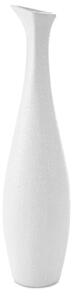 KERAMICKÁ VÁZA RISO (FI) 15X60 CM BIELA