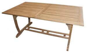 Doppler 2.jakost TECTONA - drevený rozkladací teakový stôl 180/240x100 cm - 2. AKOSŤ (N259)