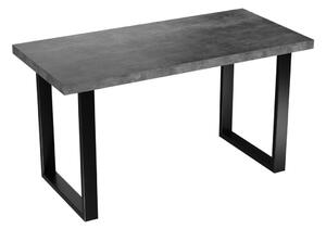 Jedálenský stôl VANE, 100x60x75, tmavý betón