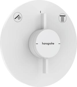 Sprchová a vaňová batéria Hansgrohe DuoTurn S bez podomietkového telesa matná biela 75418700