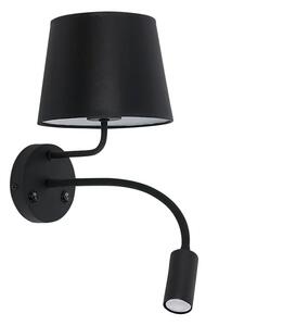 Toolight Toolight, nástenné svietidlo LED 3W+1xE27 APP1610-2W, čierna, OSW-01593