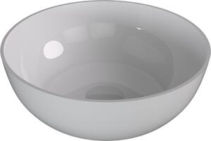 Polysan Polysan, BANERA ROUND umývadlo na dosku, liaty mramor, Ø 39 cm, biela, 14337