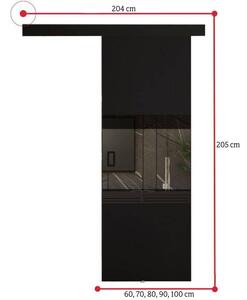 Posuvné dvere KALENA 60, 60x205, čierna