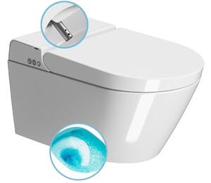GSI GSI, WCLEAN závesné WC Swirlflush s integrovaným elektronickým bidetom, biela ExtraGlaze, 7418K11