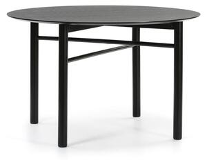 Čierny okrúhly jedálenský stôl Teulat Junco, ø 120 cm