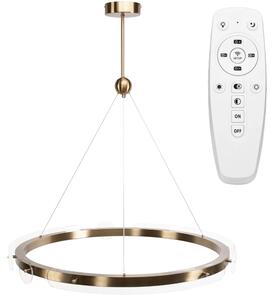 Toolight Loop, LED stropné svietidlo 79cm, 26W, diaľkové ovládanie, APP1549-CP, zlatá matná, OSW-06970