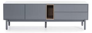 Modrý/sivý TV stolík 180x56 cm Corvo – Teulat