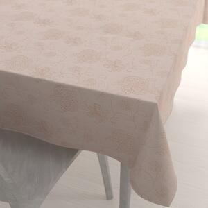 Biante Teflónový obdĺžnikový obrus TF-129 Hnedé kvetované ornamenty na sivobéžovom 140x220 cm