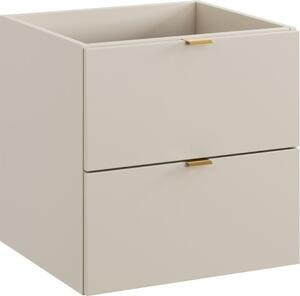 Comad Závesná skrinka Dalia Cashmere so zápustným umývadlom 50 cm kašmírová