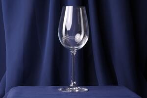 Sklenené stopkové poháre na Biele víno - set 6ks - (391ml) - moderný štýl