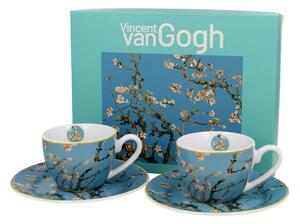 Porcelánová šálka s podšálkou Van Gogh Almond Blossom 90 ml sada 2ks