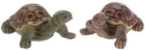Záhradná figúrka z polistone Turtles, sada 2ks, 10x12,5 cm, viacfarebná