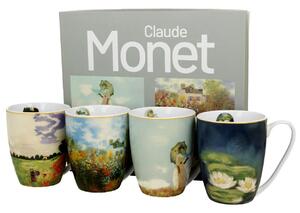 Porcelánový hrnček Monet 350 ml sada 4ks