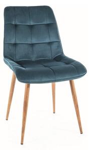 Jedálenské čalúnené modrá kreslo/stolička N-887