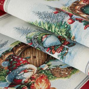 VIANOČNÝ GOBELÍNOVÝ BEHÚŇ NA STÔL XMAS 45X140 CM VZOROVANÁ