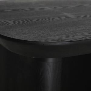 MUZZA Odkladací stolík 120 x 40 cm Roge čierný