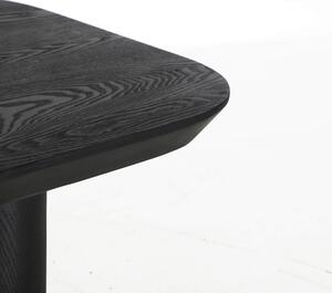 MUZZA Odkladací stolík 120 x 40 cm Roge čierný