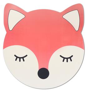 ZELLER Podložka pre deti s motívom líšky, červená, priemer 38 cm
