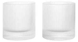 Poháre Ripple Tumbler, Clear, sada 2 kusov – Ferm Living