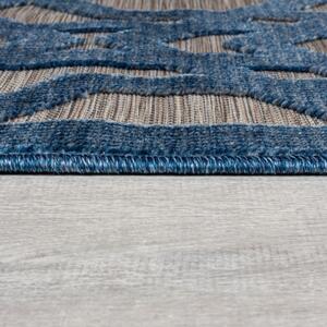 Flair Rugs koberce Kusový koberec Piatto Oro Blue – na von aj na doma - 80x150 cm