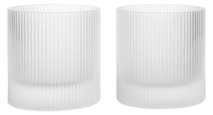 Poháre Ripple Tumbler, Frosted, sada 2 kusov – Ferm Living