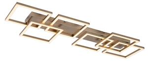Rabalux 71499 - LED stmievateľné stropné svietidlo FATMA 40W/230V 3000-6500K 33x100 cm zlatá s diaľkovým ovládaním