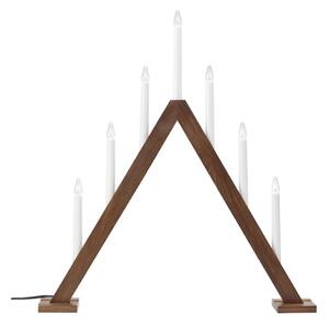 Markslöjd 706468 - Vianočný svietnik ARIELE 7xE10/3W/230V borovica/hnedá