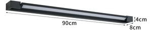 BRILAGI - LED vonkajšie nástenné svietidlo AQUA LINE LED/24W/230V 90 cm IP44 čierna